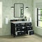 James Martin Vanities 48'' Single Vanity, Black Onyx w/ 3 CM Eternal Jasmine Pearl Quartz Top 424-V48-BKO-3EJP - alternate 5